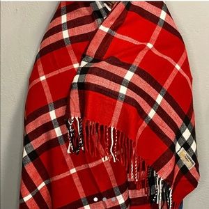 Cashmere pashmina plaid